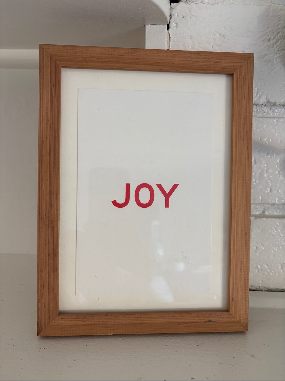 Hearth and Hand by Magnolia Wood Frame 'JOY' Wall Art - Red on White